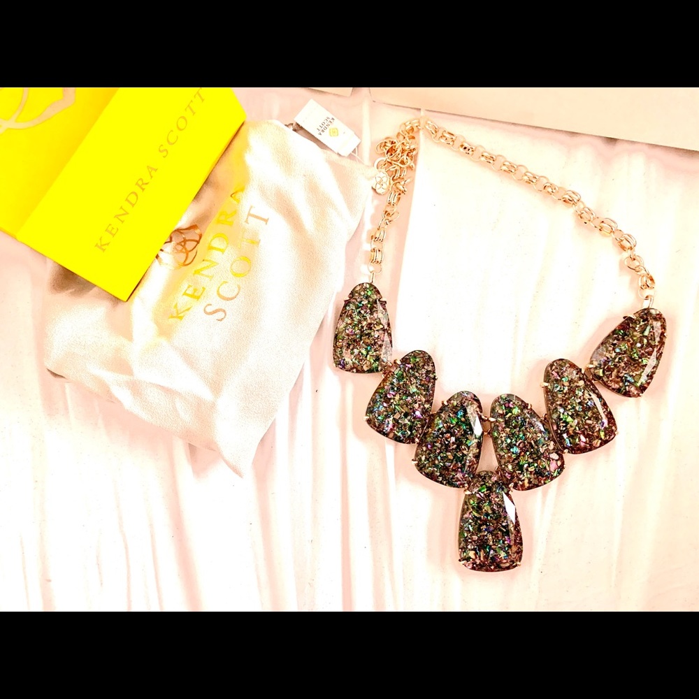 Rare!! Kendra Scott Crushed Abalone Harlow NEW